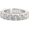 18 Karat White Gold Round Brilliant Cut Diamond Eternity Band