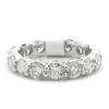 18 Karat White Gold Round Brilliant Diamond Eternity Band