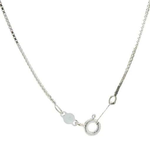 14 Karat White Gold Round Brilliant Cut Diamond Solitaire Necklace