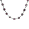 18 Karat White Gold Ruby and Diamond Necklace