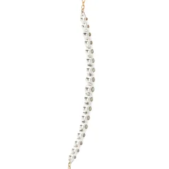 14 Karat Yellow & White Gold Diamond Smile Necklace