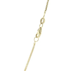 14 Karat Yellow & White Gold Snowflake Circle Necklace