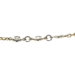 14 Karat Yellow and White Gold Diamonds By The Yard Necklace