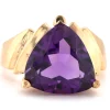 10 Karat Yellow Gold Amethyst Ring