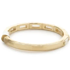 14 Karat Yellow Gold Baguette Cut Diamond Band