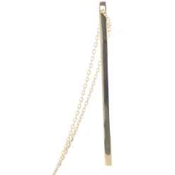 14 Karat Yellow Gold Bar Drop Necklace