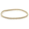 14 Karat Yellow Gold Beaded Flex Bracelet