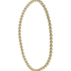 14 Karat Yellow Gold Beaded Flex Bracelet