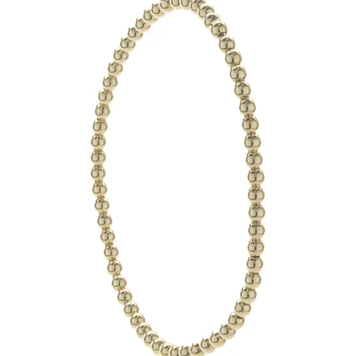 14 Karat Yellow Gold Beaded Flex Bracelet