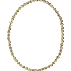 14 Karat Yellow Gold Beaded Flex Bracelet