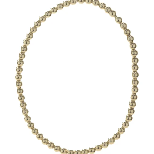 14 Karat Yellow Gold Beaded Flex Bracelet