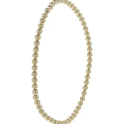 14 Karat Yellow Gold Beaded Flex Bracelet
