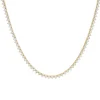 18 Karat Yellow Gold Diamond Tennis Necklace