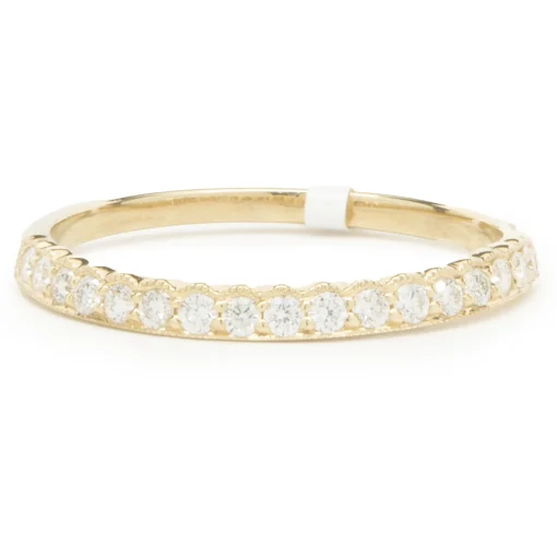 14 Karat Yellow Gold Diamond Band