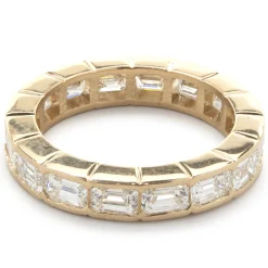 14 Karat Yellow Gold Diamond Band