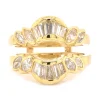 18 Karat Yellow Gold Diamond Ring Guard
