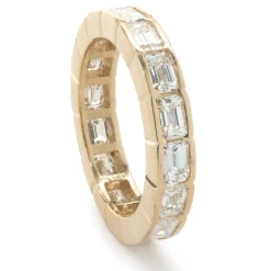 14 Karat Yellow Gold Diamond Band