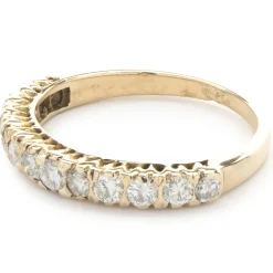 14 Karat Yellow Gold Diamond Band