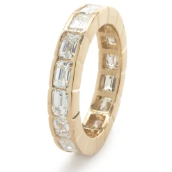 14 Karat Yellow Gold Diamond Band