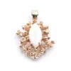 14 Karat Yellow Gold Free Form Opal Pendant
