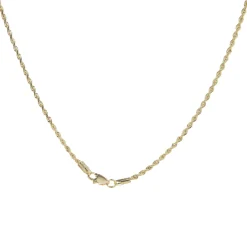 14 Karat Yellow Gold Initial S Necklace