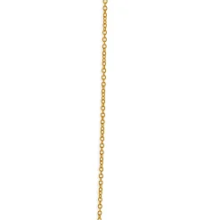 18 Karat Yellow Gold Lab Grown Diamond P Necklace