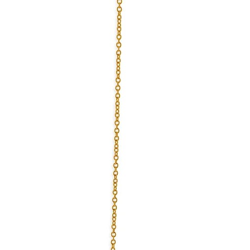 18 Karat Yellow Gold Lab Grown Diamond P Necklace