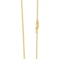 18 Karat Yellow Gold Lab Grown Diamond P Necklace