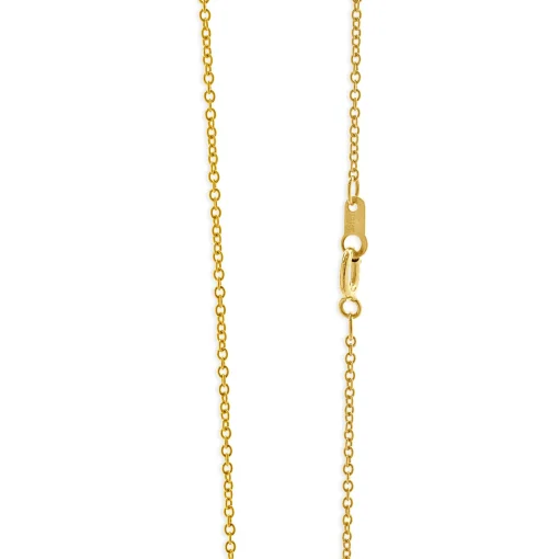 18 Karat Yellow Gold Lab Grown Diamond P Necklace