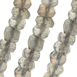 14 Karat Yellow Gold Labradorite Beaded Necklace
