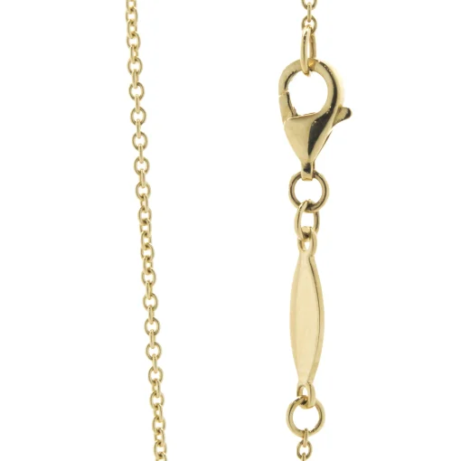 14 Karat Yellow Gold Miracle Set Diamond Flower Necklace