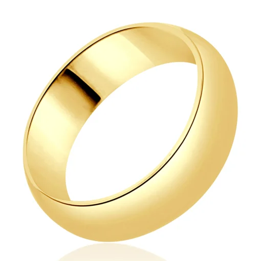 18 Karat Yellow Gold 6MM Band