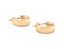 14 Karat Yellow Gold 6MM Hoop Earrings