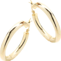 14 Karat Yellow Gold 30MM Hoop Earrings