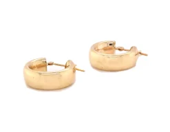 14 Karat Yellow Gold 6MM Hoop Earrings
