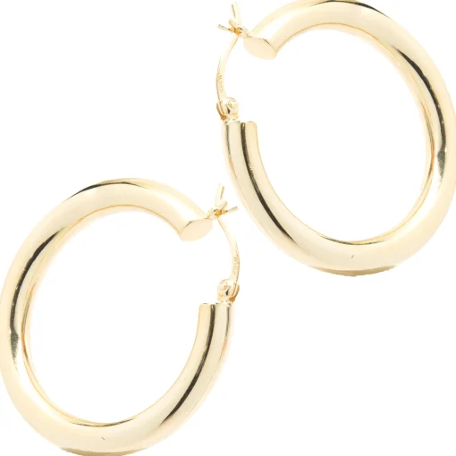 14 Karat Yellow Gold 30MM Hoop Earrings