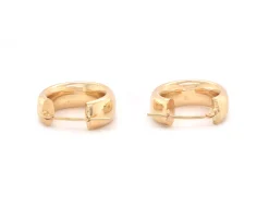 14 Karat Yellow Gold 6MM Hoop Earrings