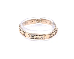 14 Karat Yellow Gold Panther Link Bracelet