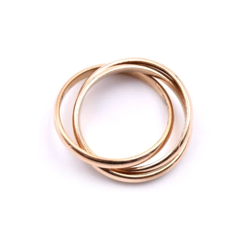 18 Karat Yellow Gold Rolling Ring