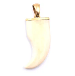 14 Karat Yellow Gold Round Mosaic Set Diamond Pendant