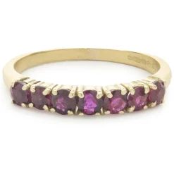 14 Karat Yellow Gold Ruby Band