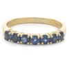 14 Karat Yellow Gold Sapphire Band