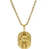 14 Karat Yellow Gold Scarab Necklace