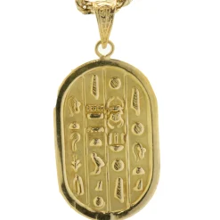 14 Karat Yellow Gold Scarab Necklace