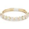 14 Karat Yellow Gold Shared Prong Diamond Band