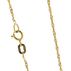 14 Karat Yellow Gold Trillion Cut Blue Topaz and Diamond Necklace