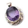 10 Karat Yellow Gold Vintage Amethyst Pendant