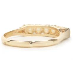 18 Karat Yellow Gold Vintage Pearl Band