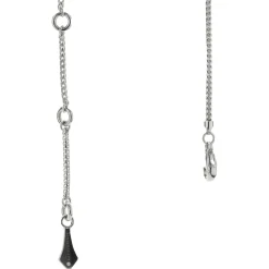 Kat Florence 18 Karat White Gold Pave Diamond Orchid Necklace