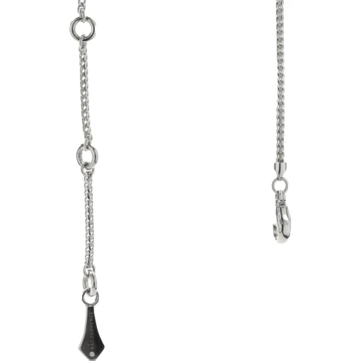Kat Florence 18 Karat White Gold Pave Diamond Orchid Necklace
